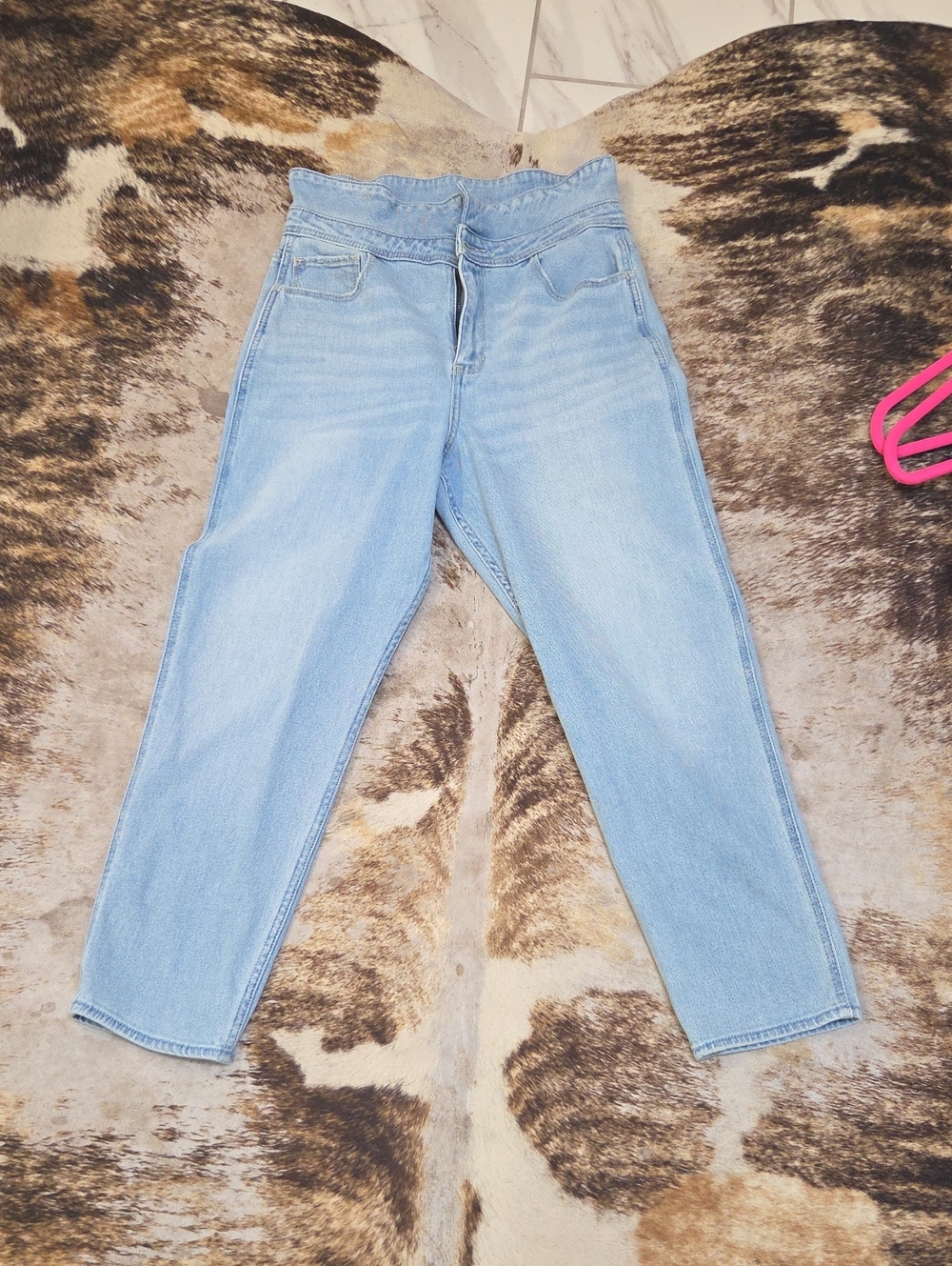 Hollister Light Blue Ultra High Rise MOM JEAN 13R